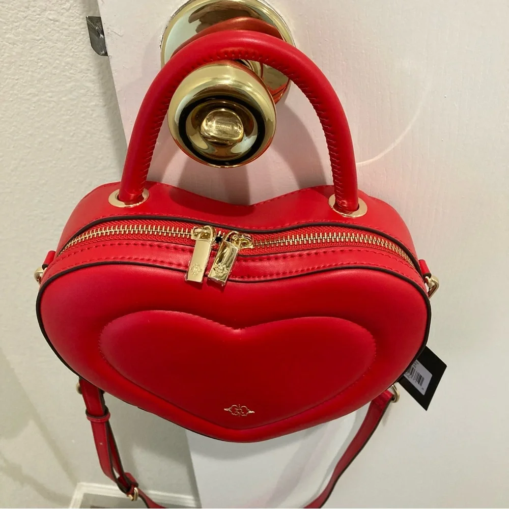 Nanette Lepore red heart bag Barbie new preppy Barbiecore purse - Picture 2 of 9